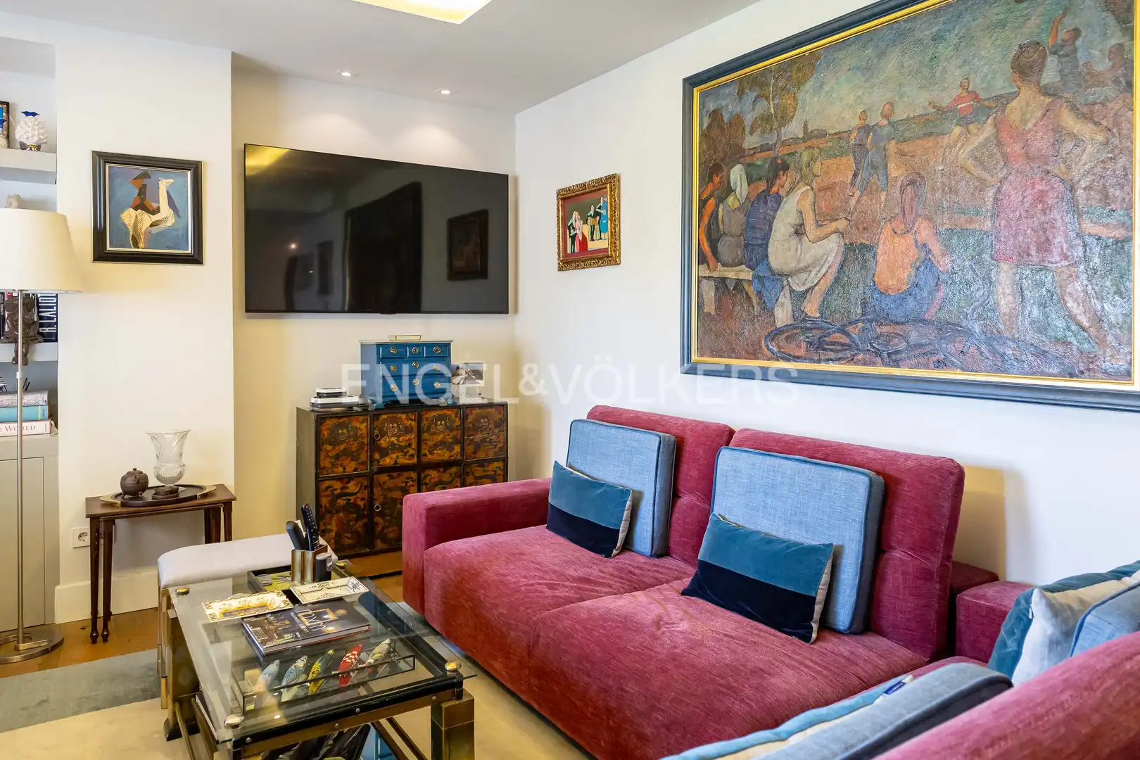 Sala de estar de Apartamento en venta en Madrid con Calefacción