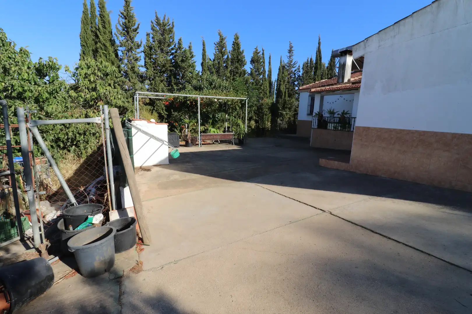 Jardí de Finca rústica en venda en Aljaraque amb Jardí privat, Piscina i Moblat