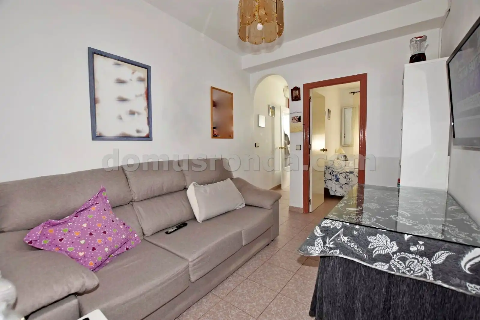 Living room of Houses for sale in Cuevas del Becerro  with Terrace, Storage room and Furnished