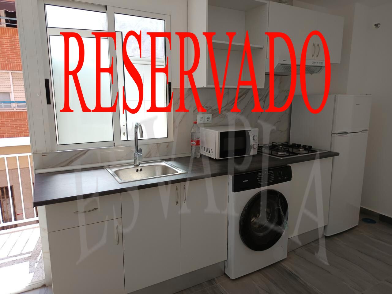 Kitchen of Apartment to rent in Alicante / Alacant  with Air Conditioner, Furnished and Washing machine