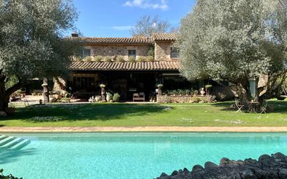 Garten von Country house zum verkauf in Cruïlles, Monells I Sant Sadurní de L'Heura mit Terrasse und Schwimmbad