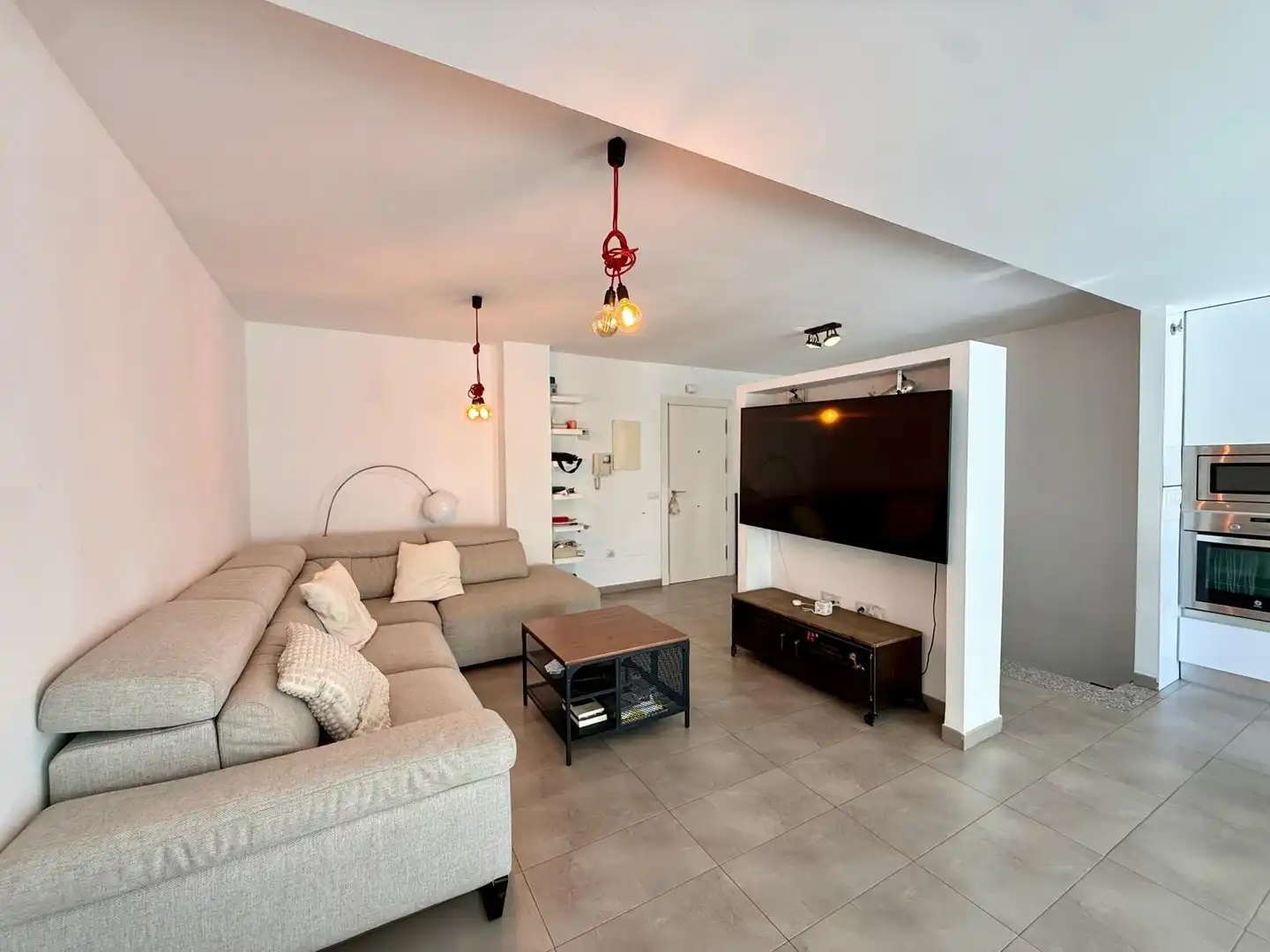 Sala de estar de Dúplex en venta en Almería con Aire acondicionado, Terraza y Trastero