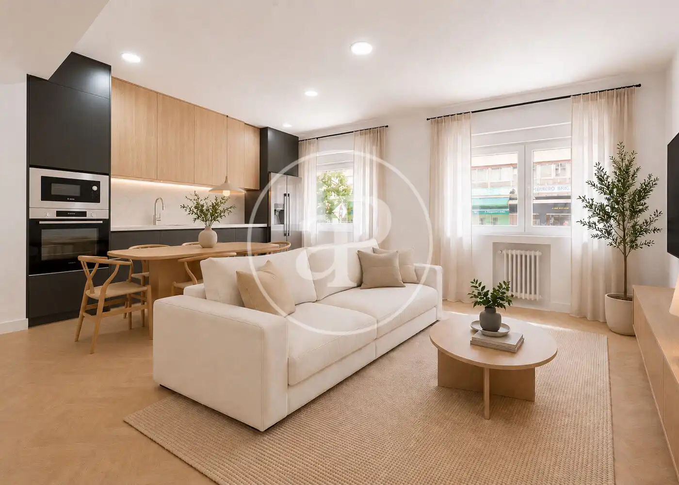 Living room of Flat for sale in Madrid  with Air Conditioner and Heating