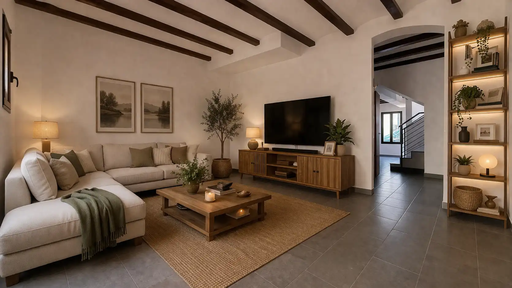 Sala d'estar de Casa o xalet en venda en Santa Coloma de Cervelló amb Terrassa i Balcó
