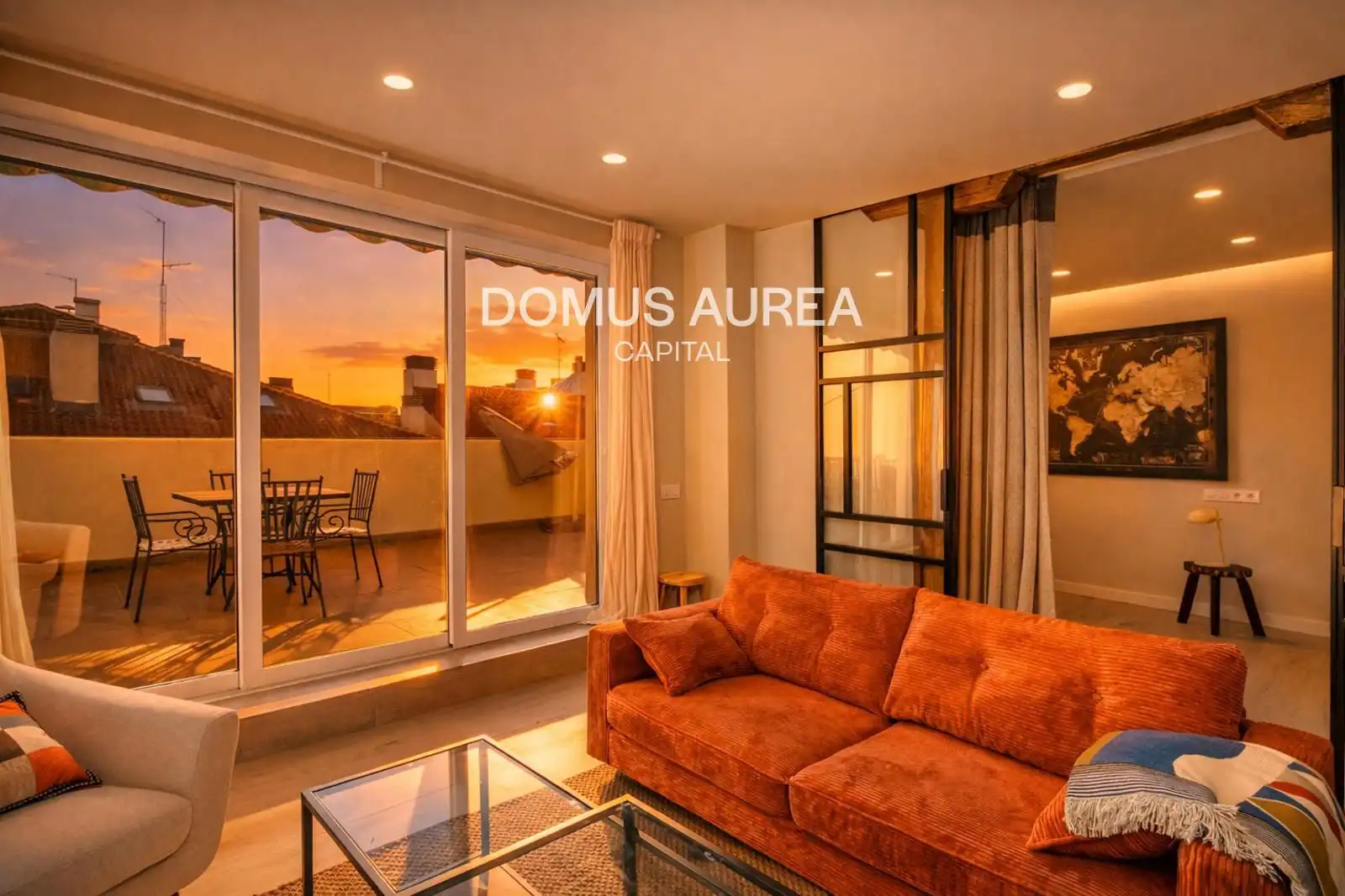 Living room of Attic for rent in Madrid  with Air Conditioner, Heating and Terrace