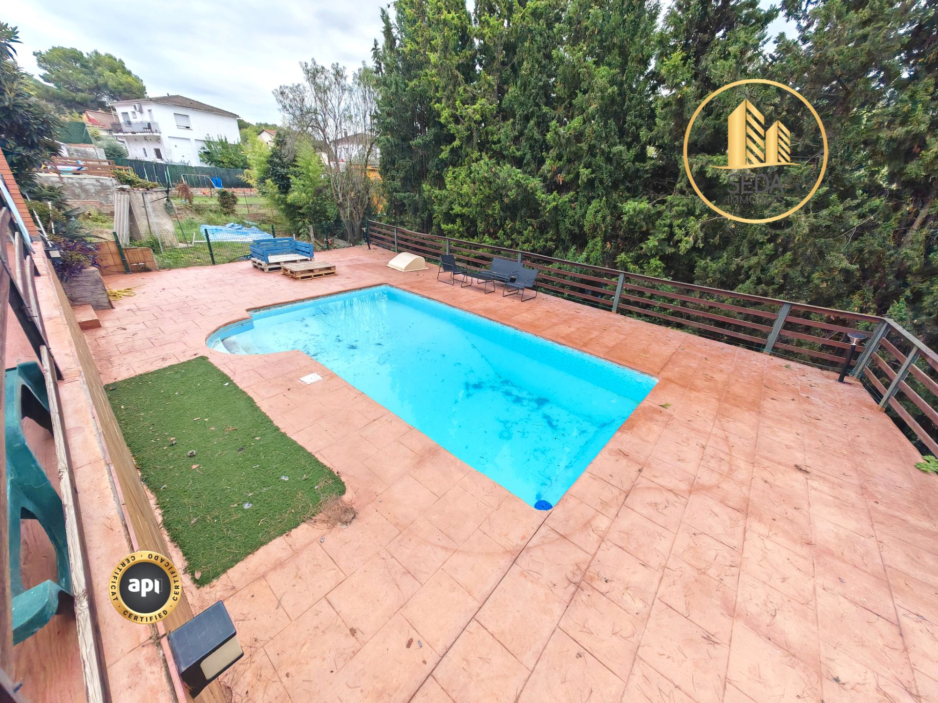 Piscina de Casa o xalet en venda en Rubí amb Calefacció i Balcó