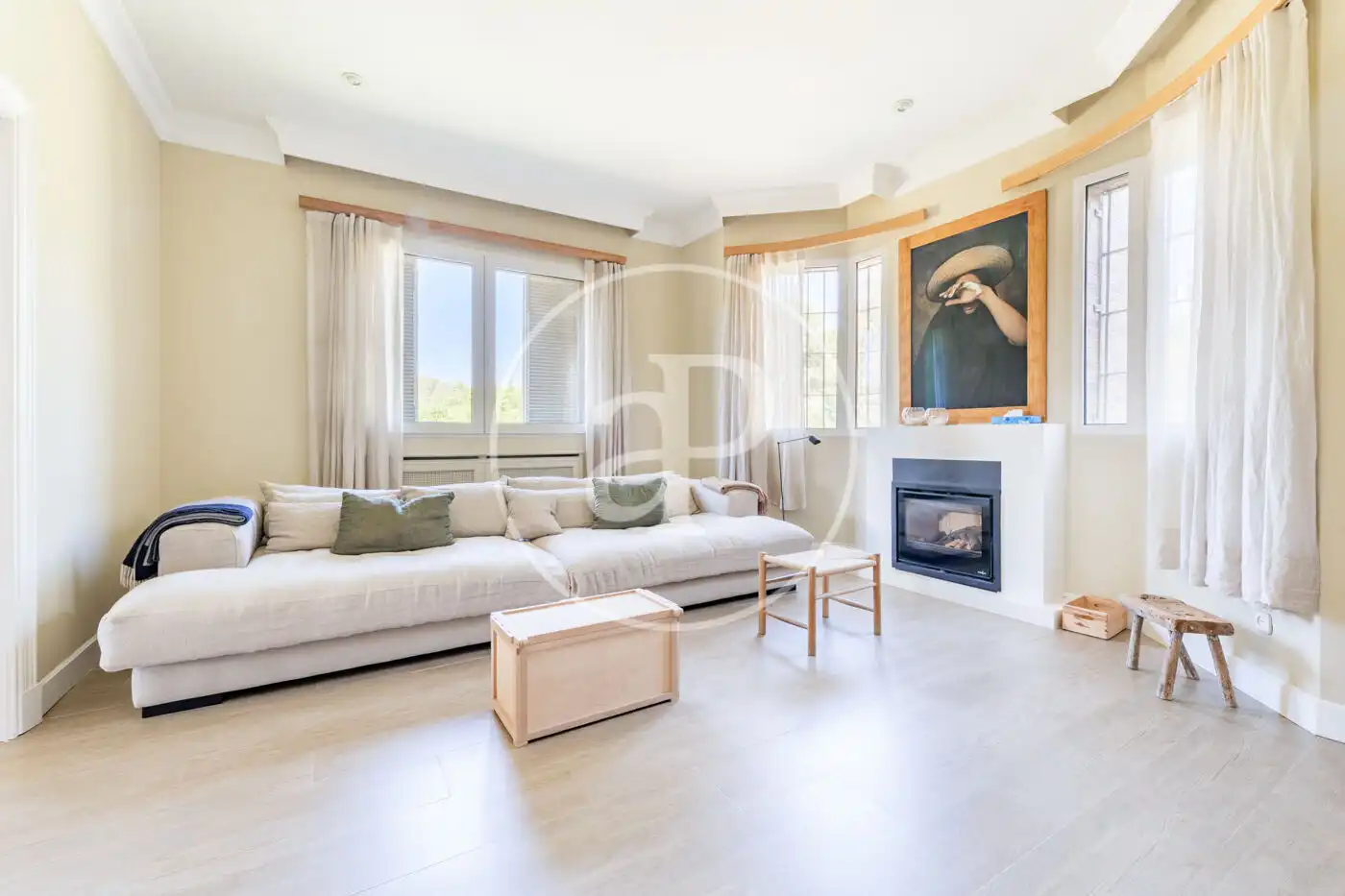 Sala de estar de Casa o chalet de alquiler en Pozuelo de Alarcón con Aire acondicionado, Calefacción y Jardín privado
