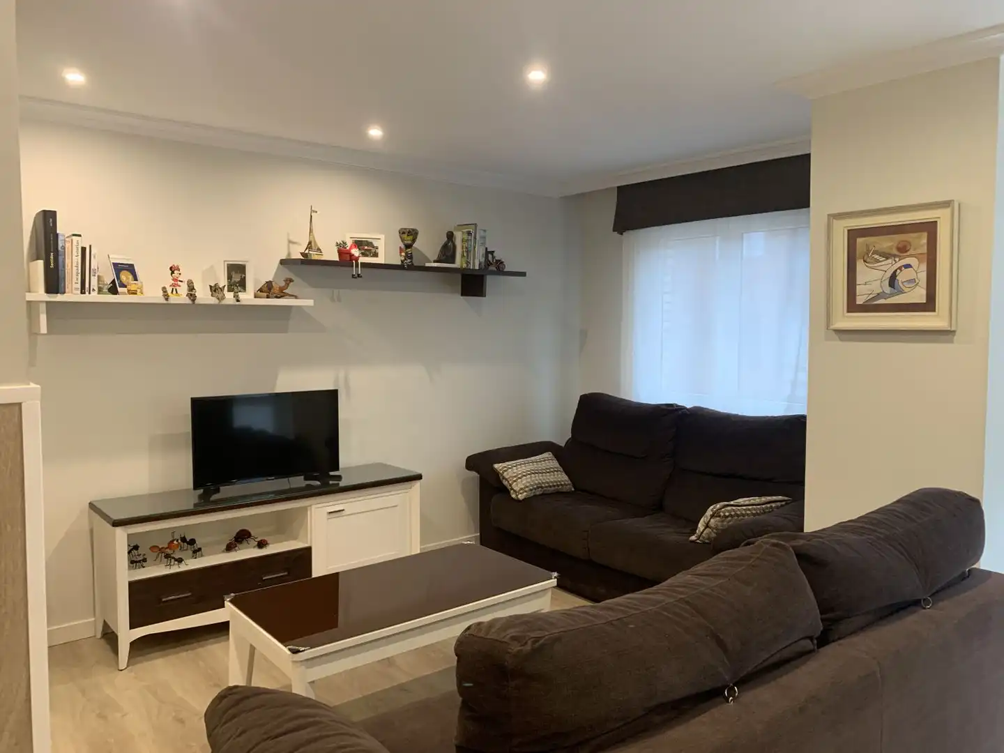 Living room of Flat for rent in Gijón   with Heating