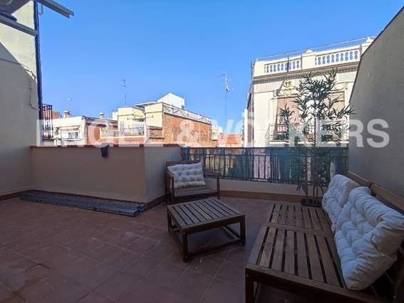 Terraza de Piso de alquiler en  Barcelona Capital con Aire acondicionado, Calefacción y Parquet