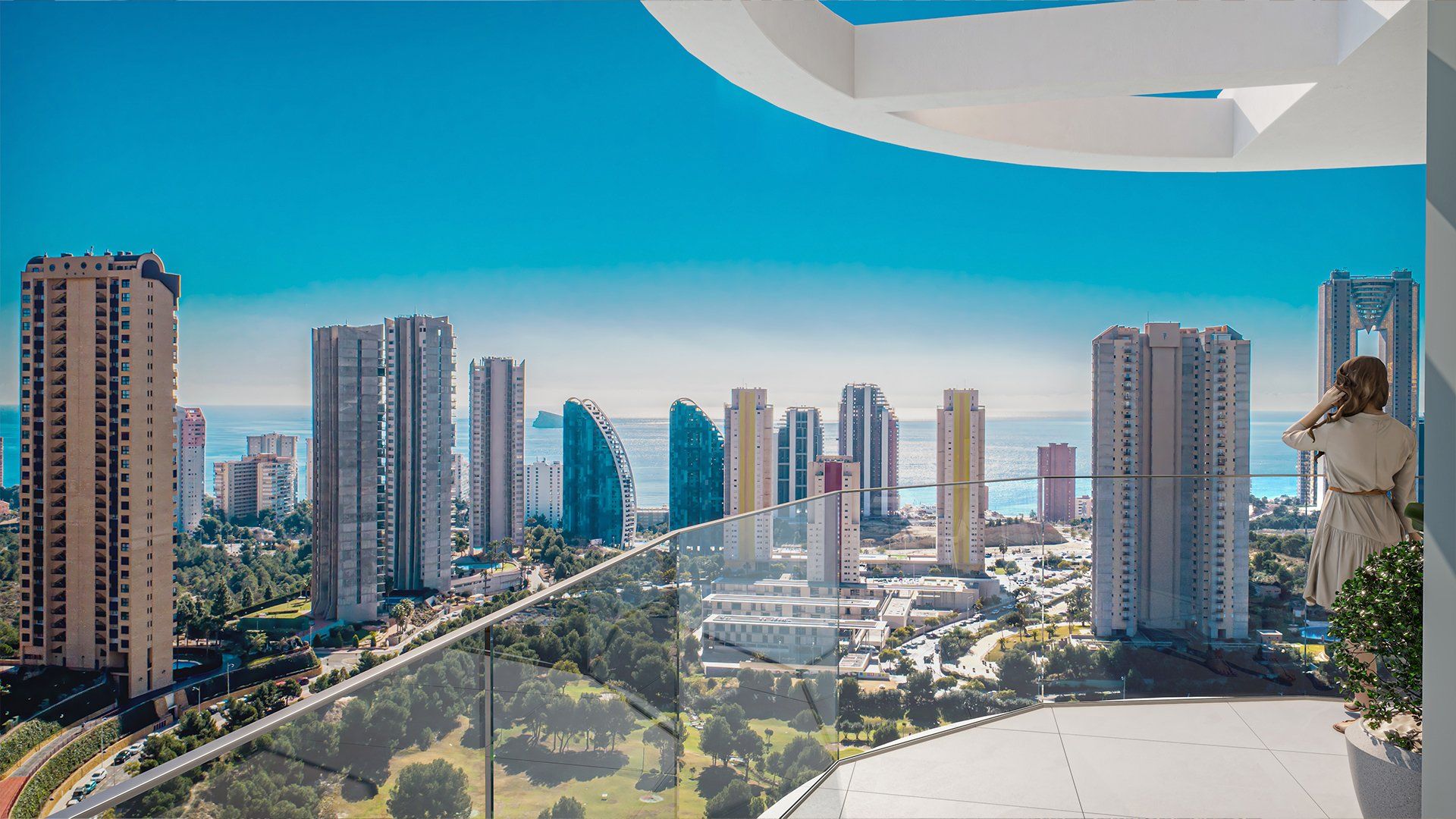 Vista exterior de Apartament en venda en Benidorm amb Aire condicionat, Terrassa i Balcó