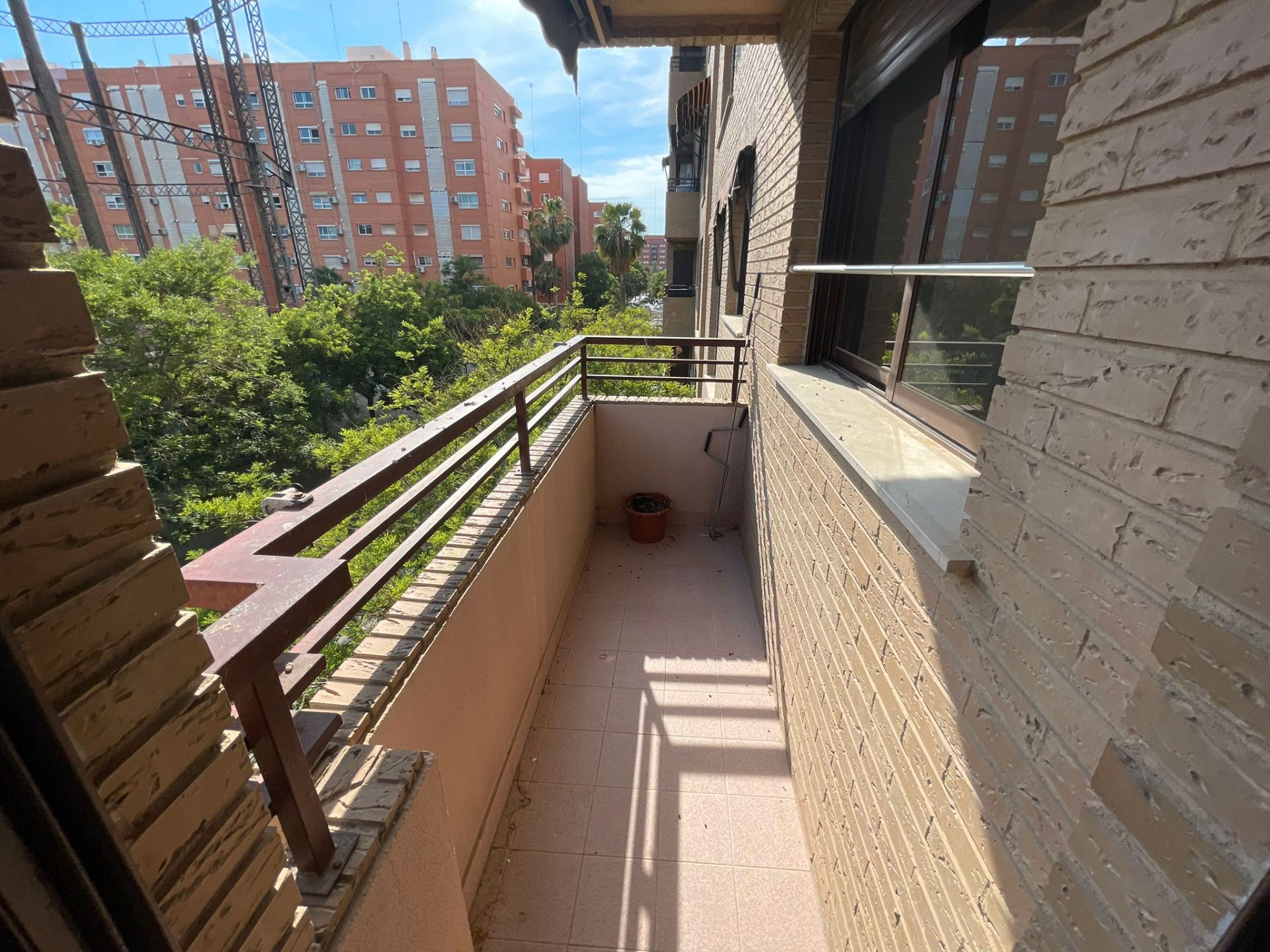 Balcony of Flat to rent in  Valencia Capital  with Air Conditioner and Balcony