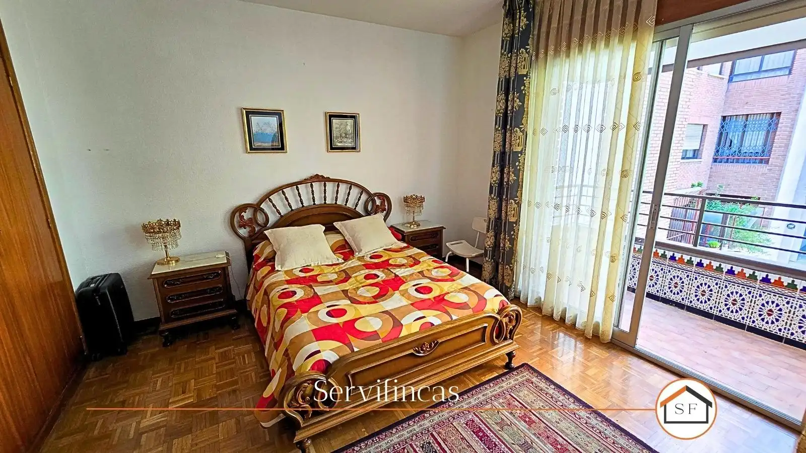 Schlafzimmer von Wohnung zum Verkauf in Madrid mit Klimaanlage, Heizung und Parkett