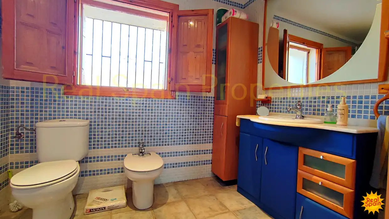 Baño de Finca rústica en venta en Vélez-Rubio con Terraza y Piscina