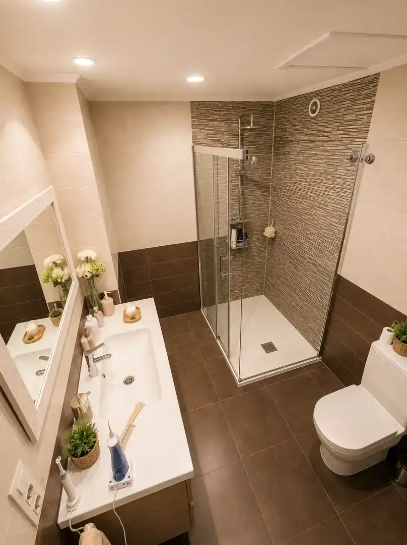 Bathroom of Houses for sale in Ourense Capital   with Private garden, Parquet flooring and Storage room