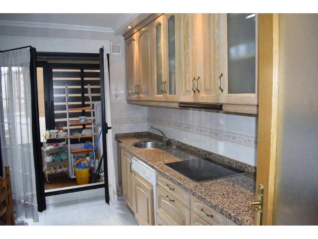 Kitchen of Flat for rent in León Capital   with Heating, Terrace and Furnished