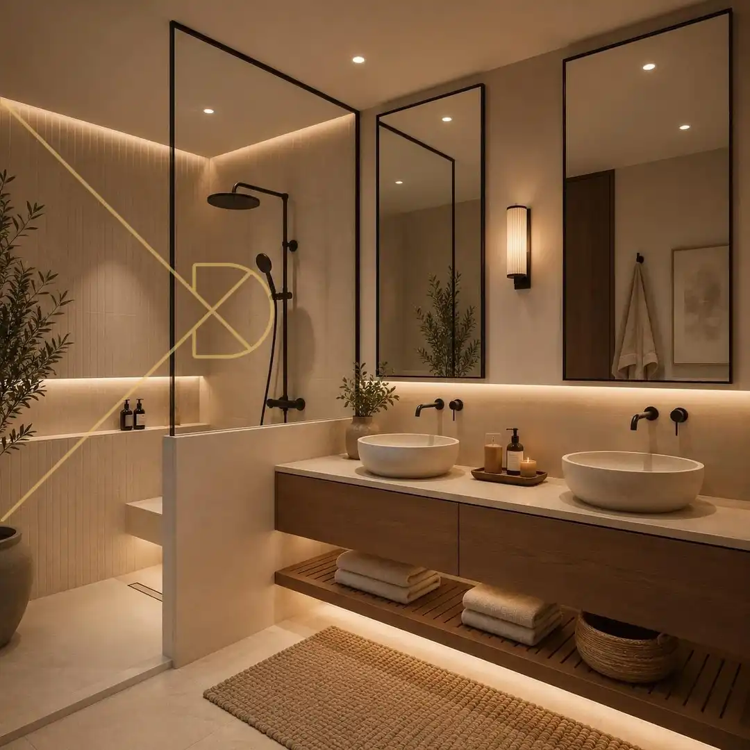 Baño de Casa o chalet en venta en Esplugues de Llobregat con Aire acondicionado, Calefacción y Jardín privado