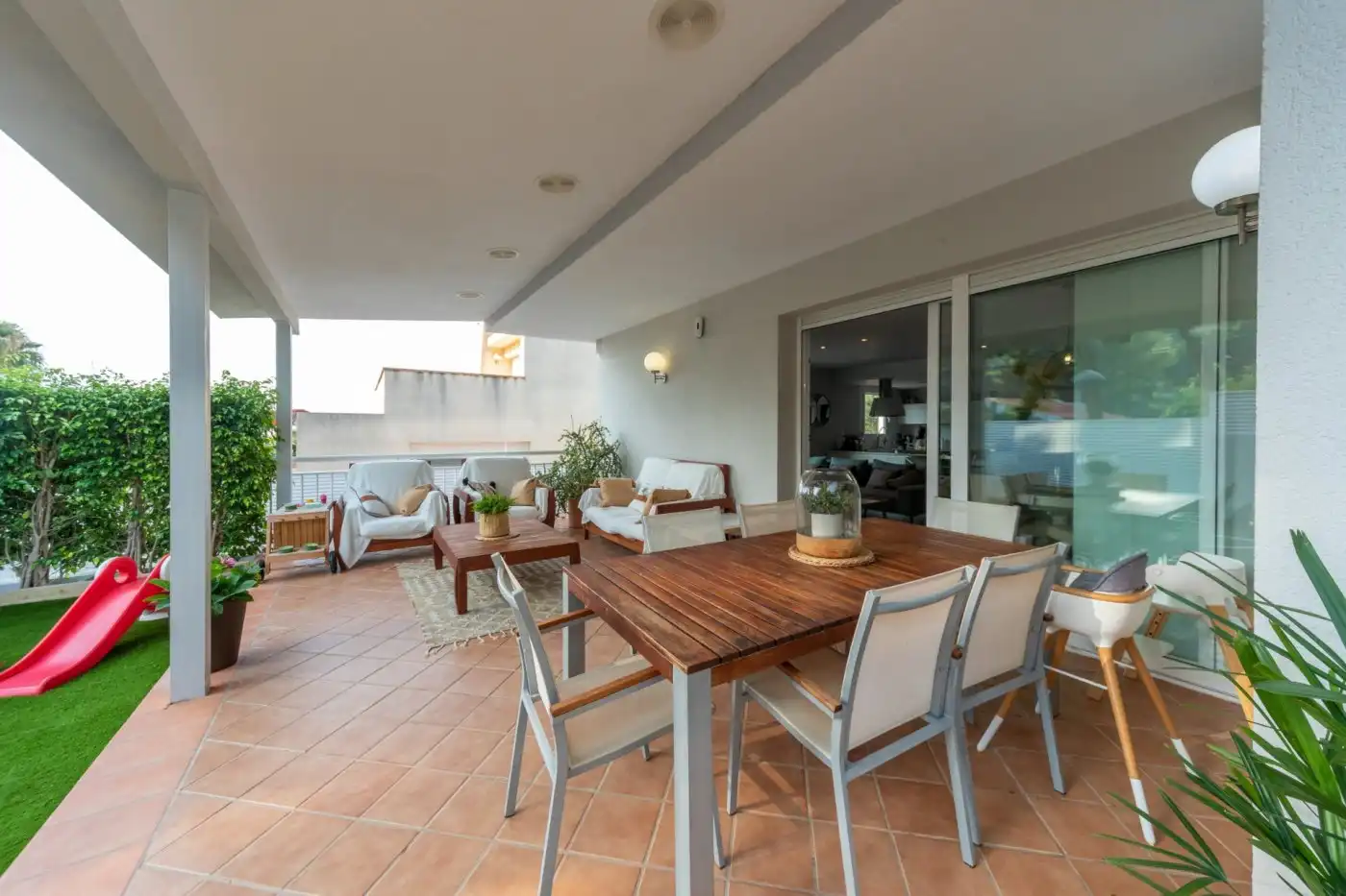 Terraza de Casa o chalet en venta en Montornés - Las Palmas - El Refugio