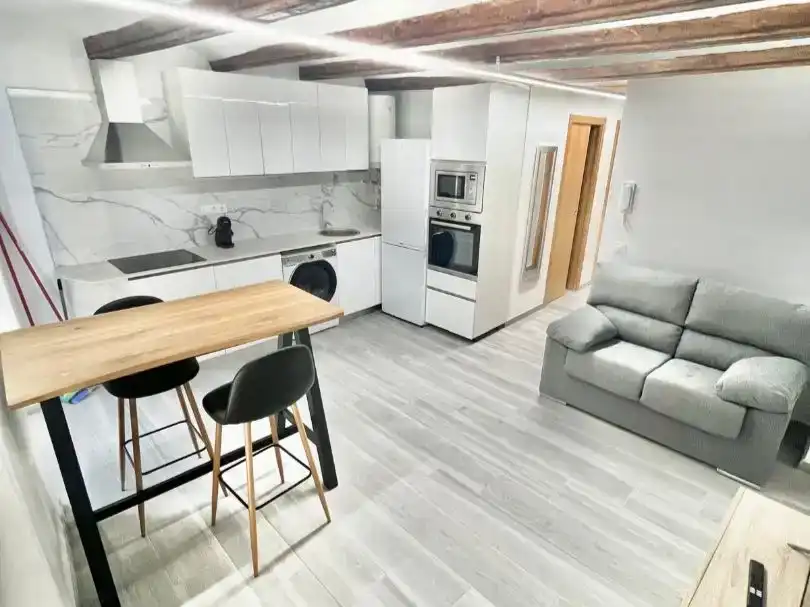 Küche von Wohnung zur Miete in Sant Mateu mit Klimaanlage, Möbliert und Balkon