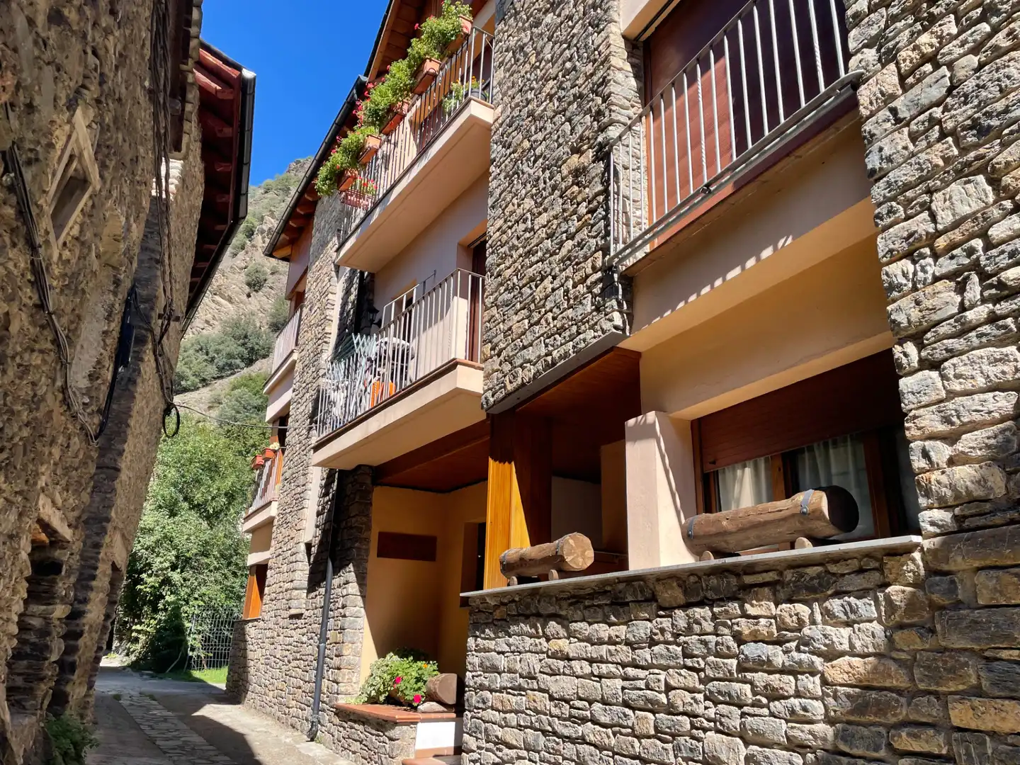 Außenansicht von Wohnungen zum Verkauf in Vall de Cardós mit Heizung, Parkett und Möbliert