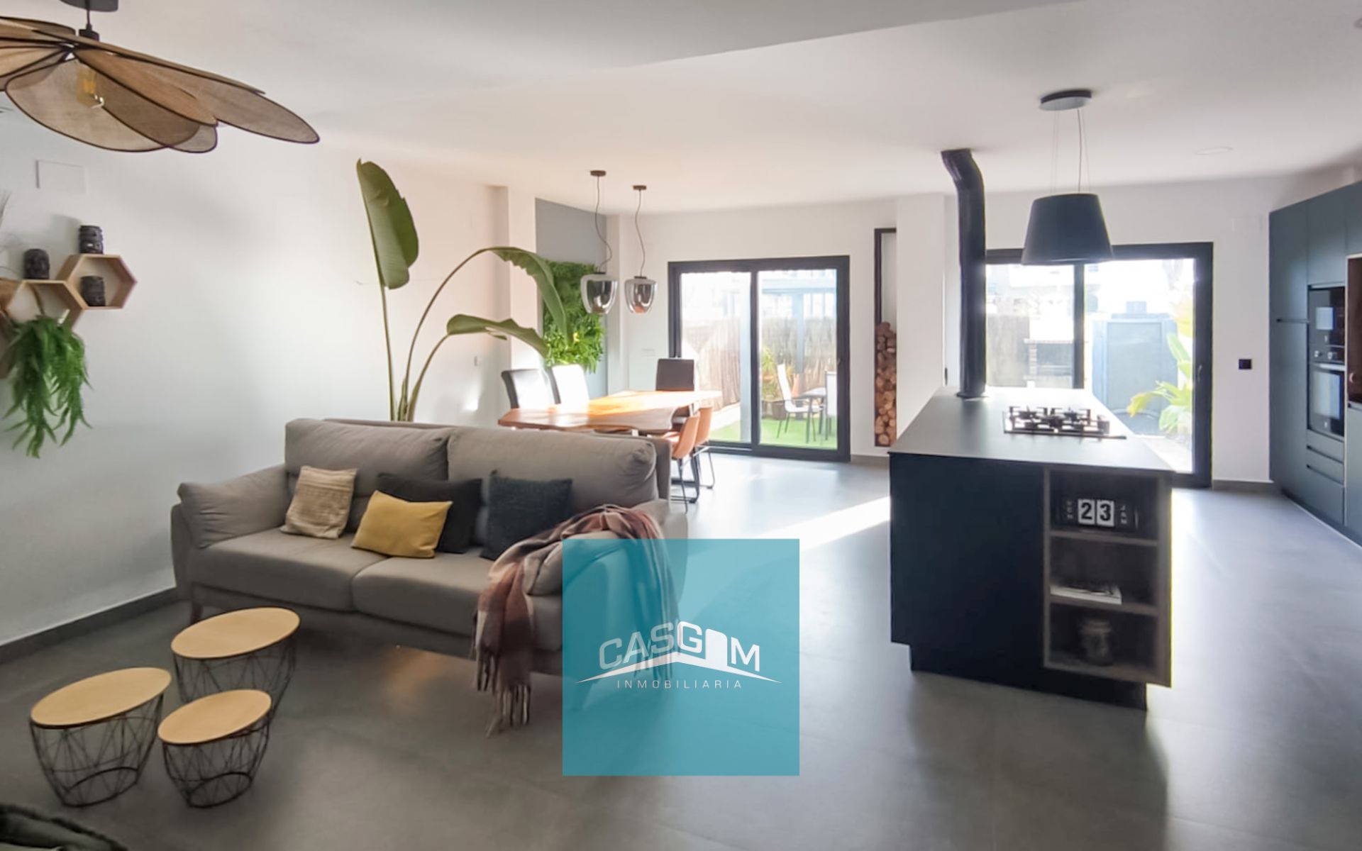 Sala d'estar de Casa adosada en venda en Aljaraque amb Aire condicionat, Calefacció i Jardí privat