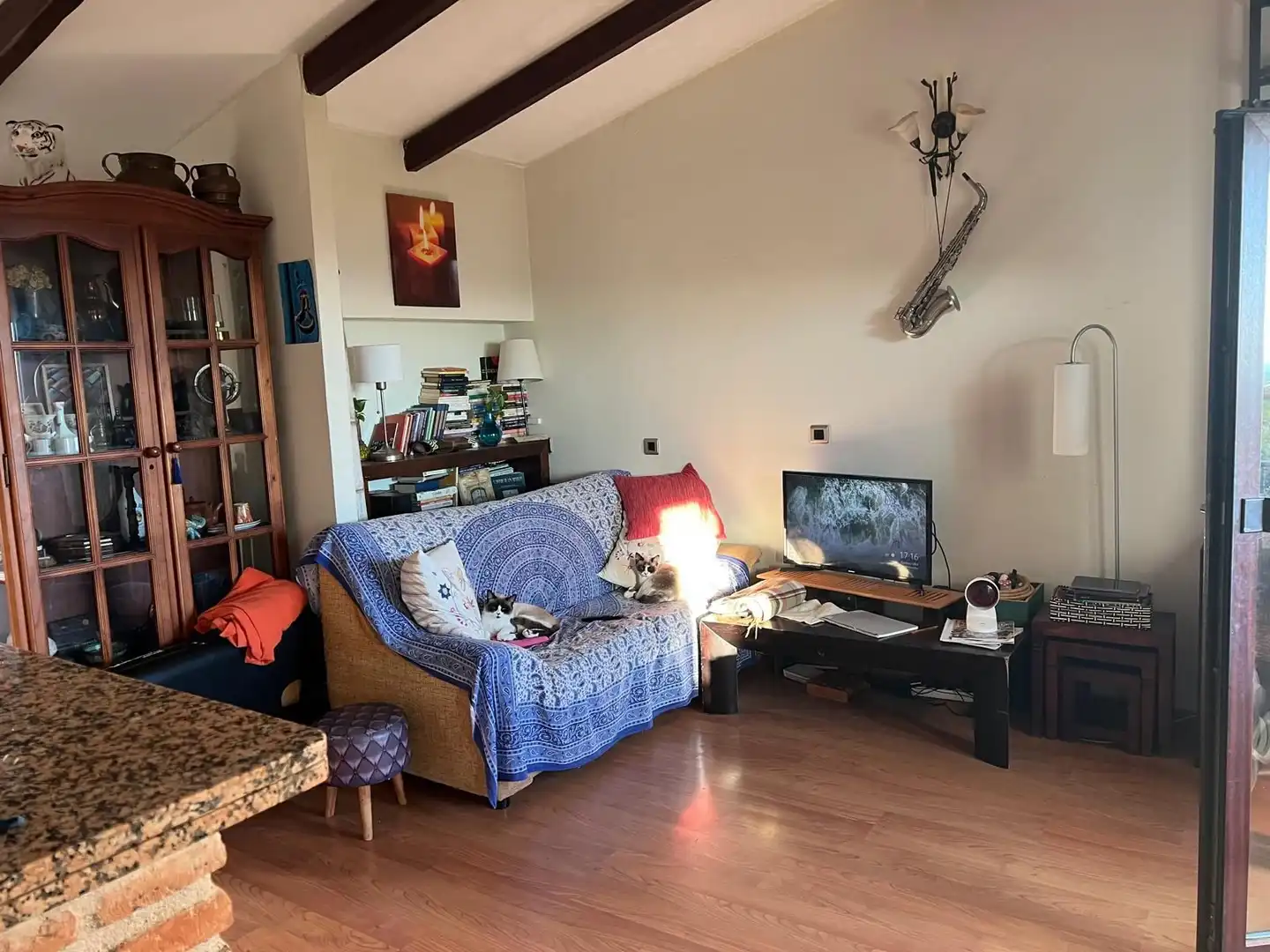 Sala de estar de Dúplex en venta en Mijas con Aire acondicionado y Amueblado