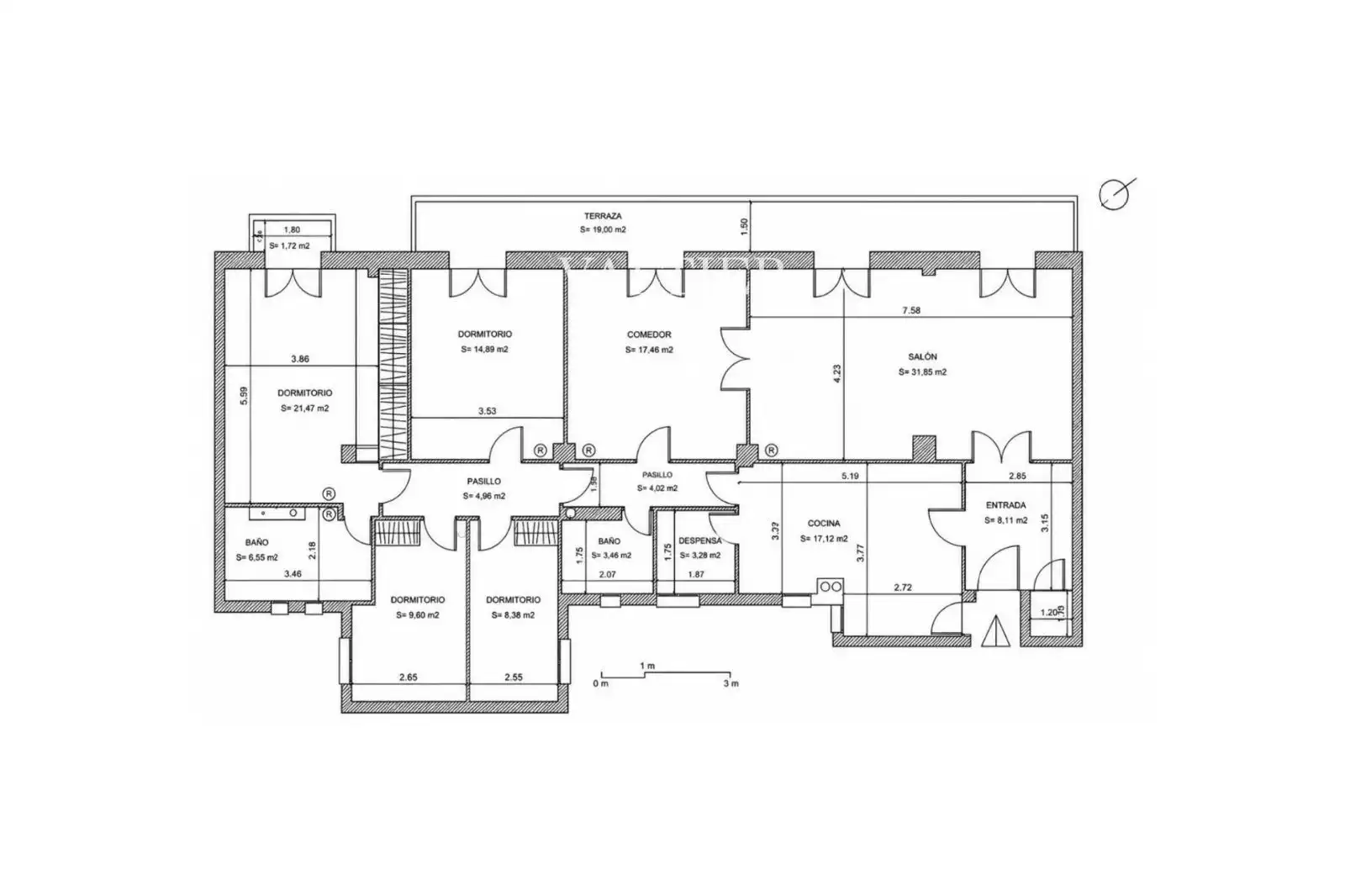 Flat with terrace for sale in Paseo de la Habana, imagen 9
