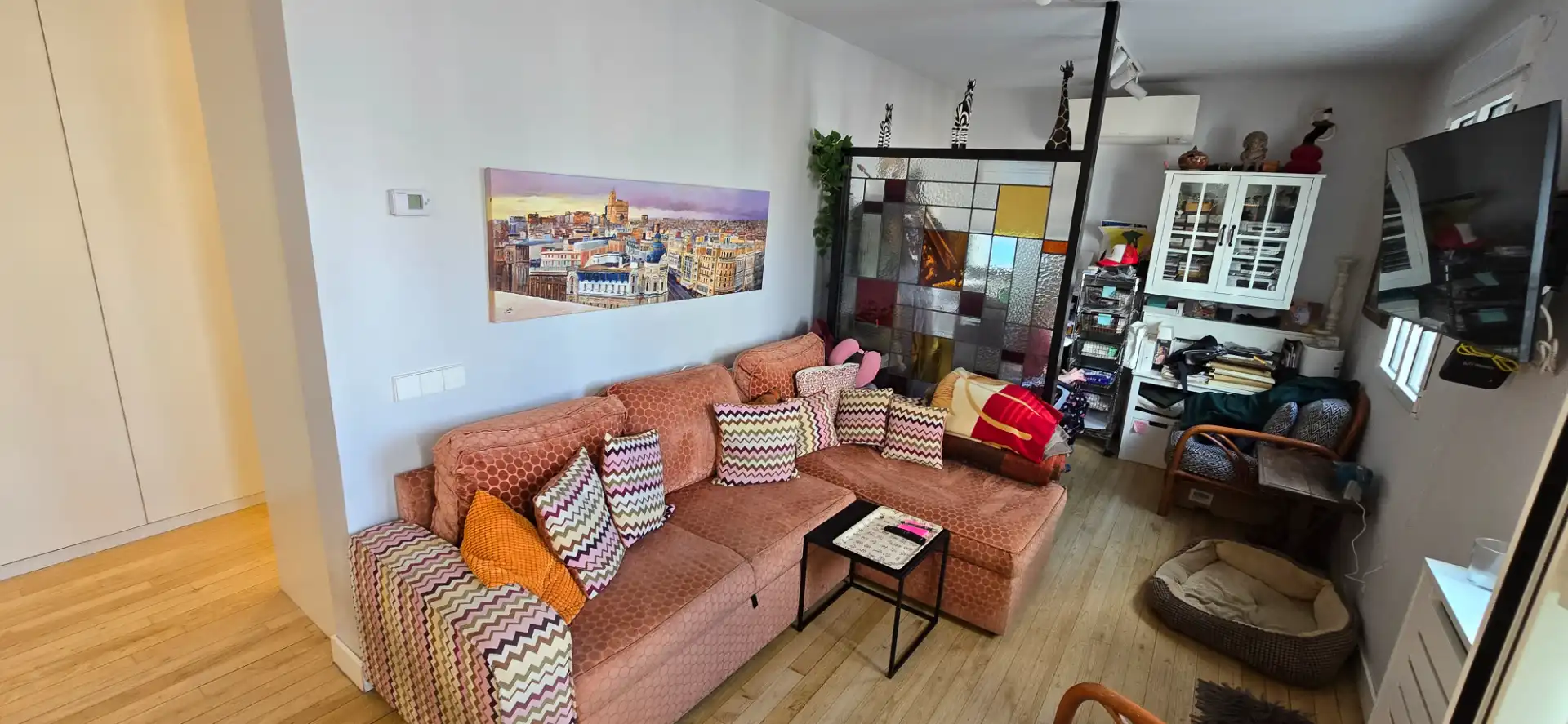 Sala de estar de Ático en venta en Madrid con Aire acondicionado, Calefacción y Parquet