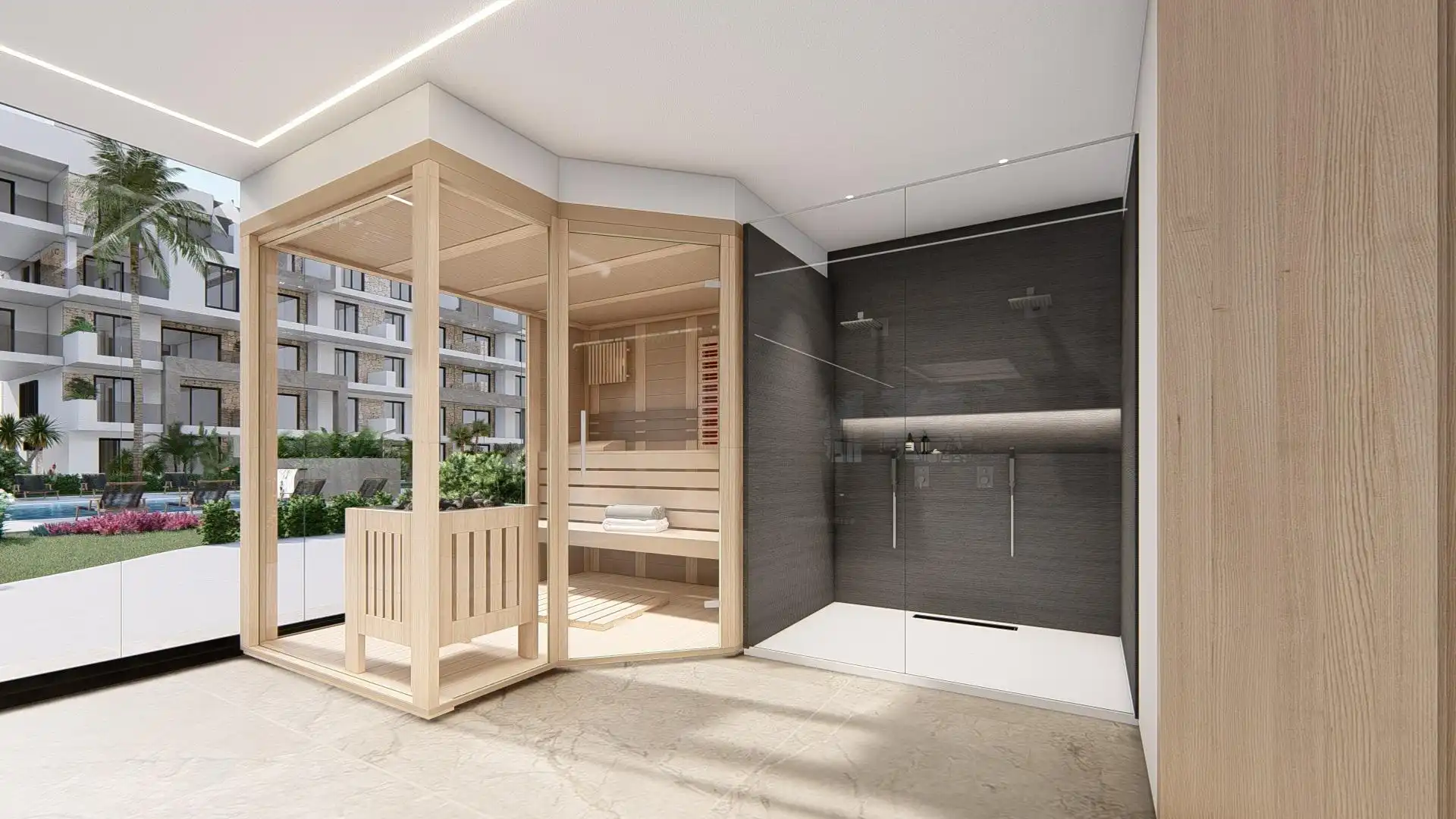 Baño de Apartamento en venta en Guardamar del Segura con Aire acondicionado, Calefacción y Jardín privado