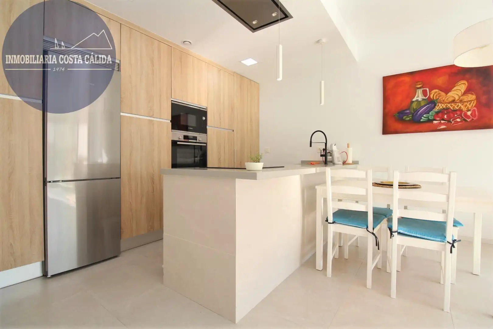 Cocina de Casa adosada en venta en Águilas con Aire acondicionado, Calefacción y Jardín privado
