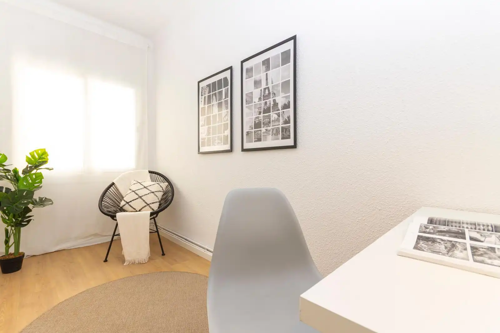 Schlafzimmer von Wohnung zum Verkauf in Terrassa mit Heizung, Parkett und Ofen