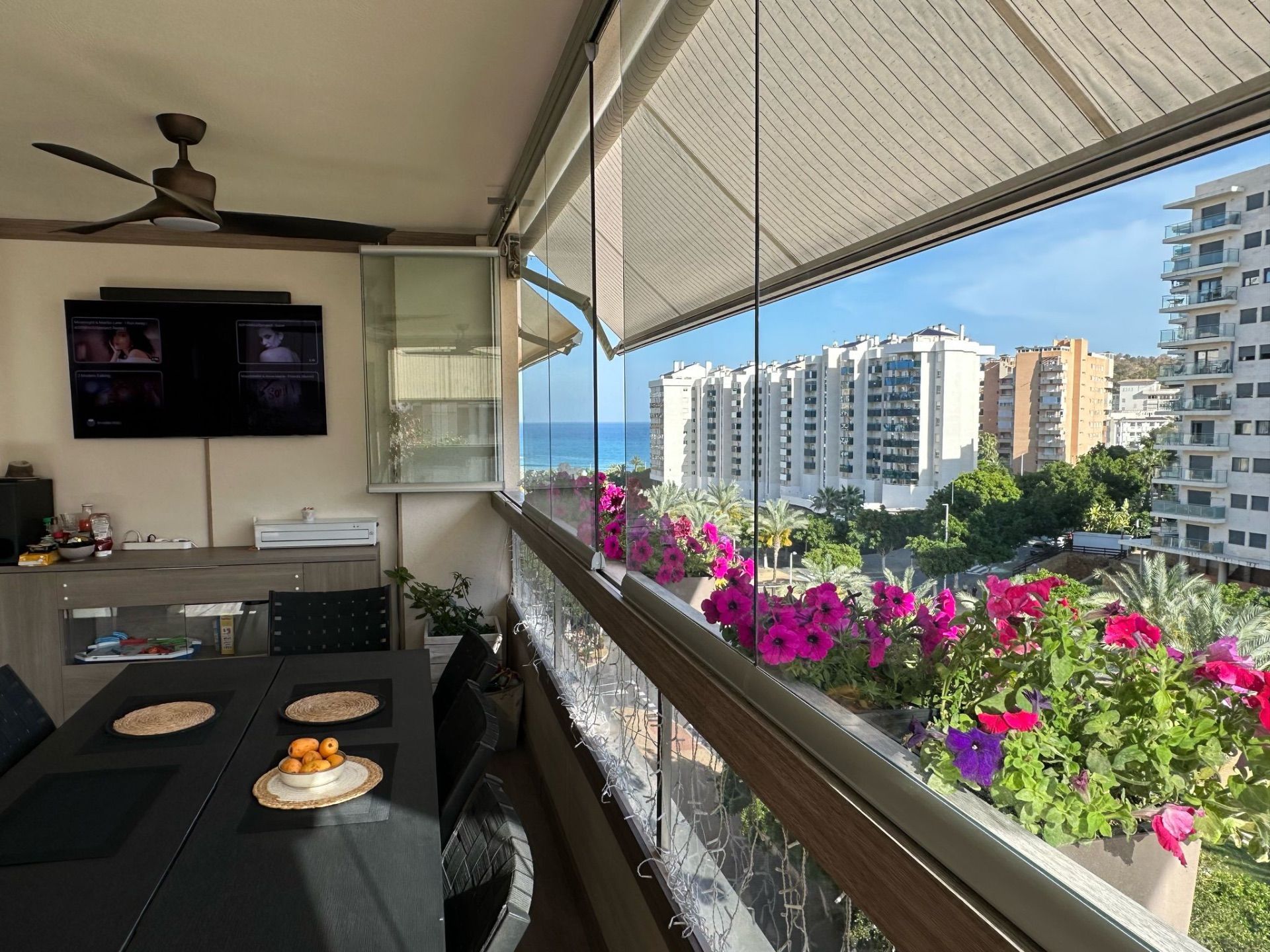 Balcony of Apartment for sale in Villajoyosa / La Vila Joiosa  with Air Conditioner, Heating and Terrace
