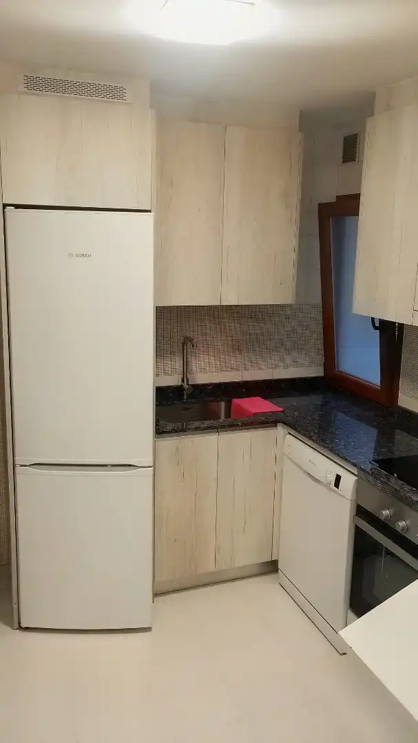 Cocina de Piso de alquiler en Oviedo  con Calefacción, Parquet y Amueblado