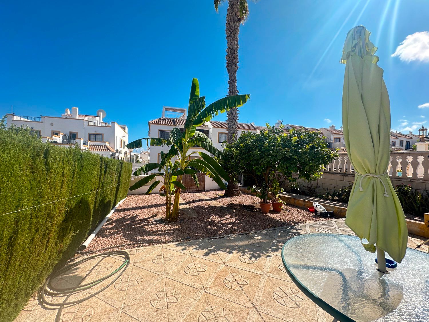 Garden of Duplex for sale in Orihuela  with Air Conditioner, Swimming Pool and Furnished