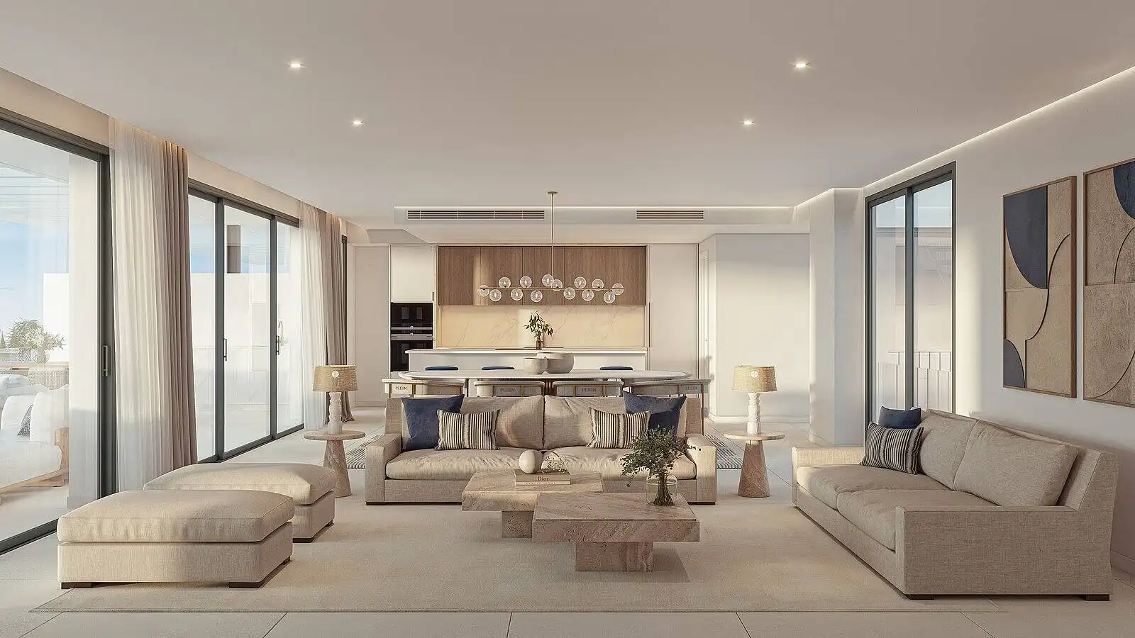 Living room of Apartments for sale in Marbella  with Air Conditioner, Terrace and Storage room