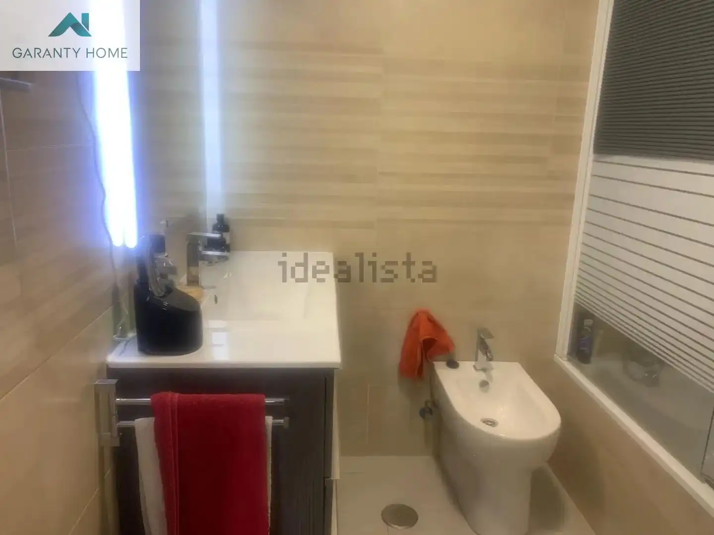 Badezimmer von Wohnung zur Miete in Málaga mit Klimaanlage, Privatgarten und Balkon