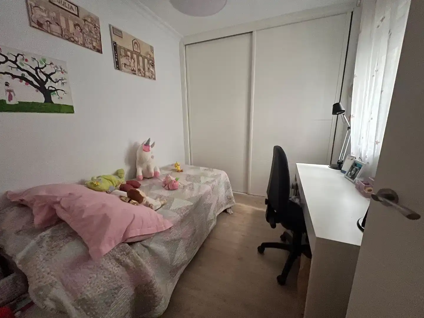 Schlafzimmer von Wohnung zur Miete in San Juan de Aznalfarache mit Klimaanlage und Schwimmbad