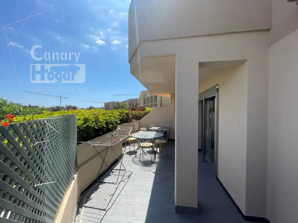 Terraza de Apartamento en venta en Granadilla de Abona con Calefacción, Jardín privado y Amueblado