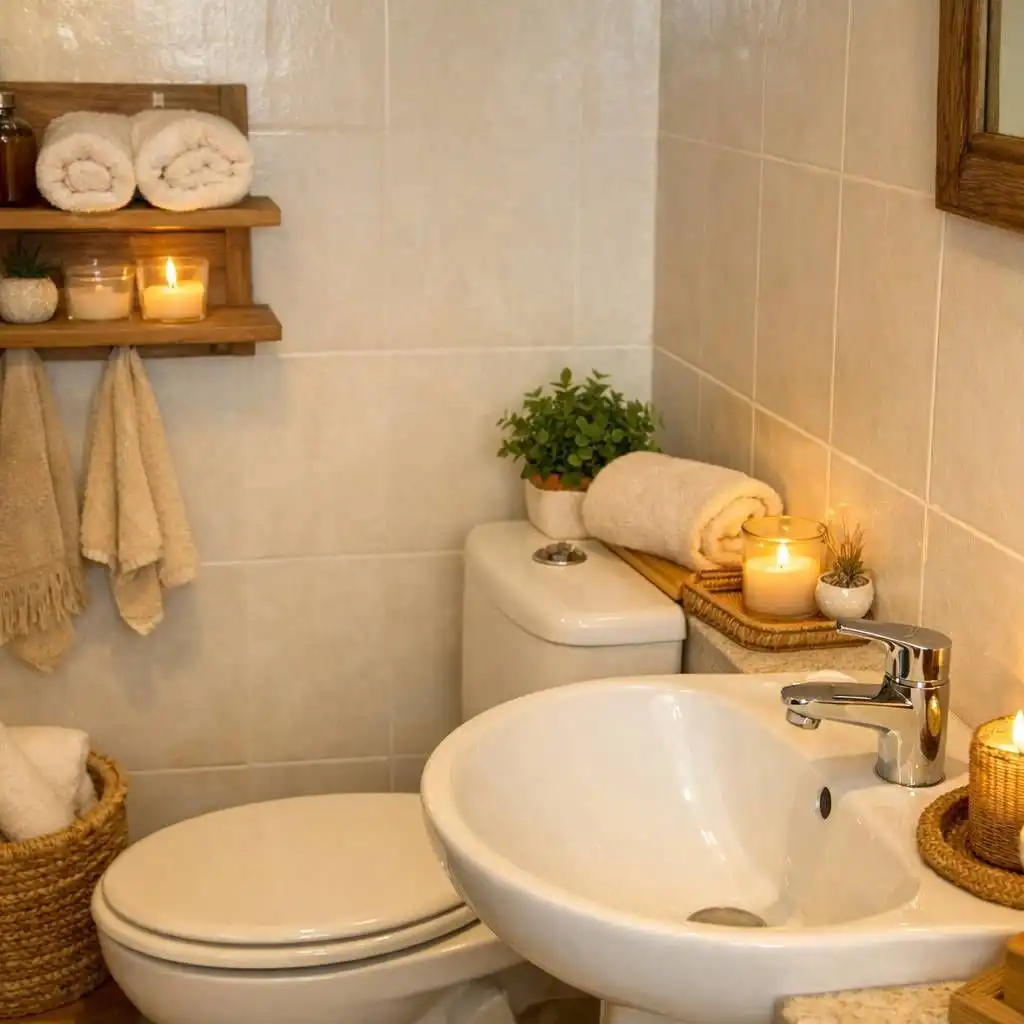Bathroom of Duplexes for sale in Massalfassar  with Air Conditioner, Heating and Terrace