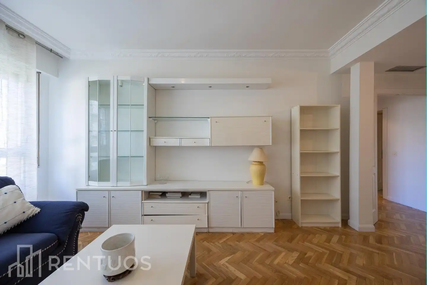 Sala de estar de Piso de alquiler en Madrid con Aire acondicionado, Parquet y Amueblado
