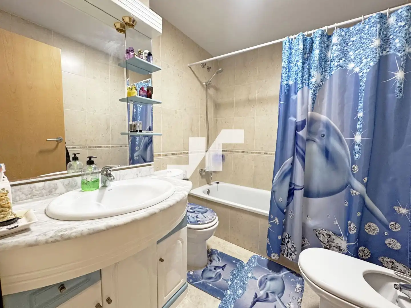 Badezimmer von Wohnung zum Verkauf in Almazora / Almassora mit Klimaanlage, Heizung und Terrasse