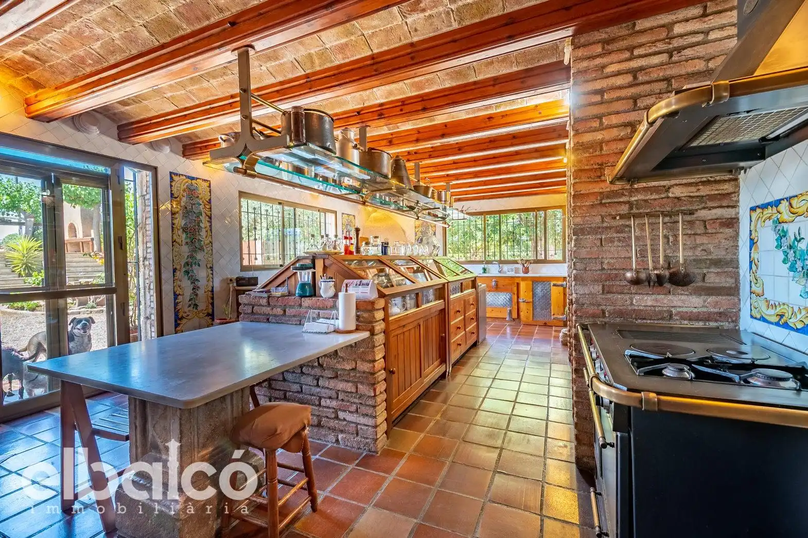 Cocina de Casa o chalet en venta en El Milà con Aire acondicionado, Jardín privado y Terraza