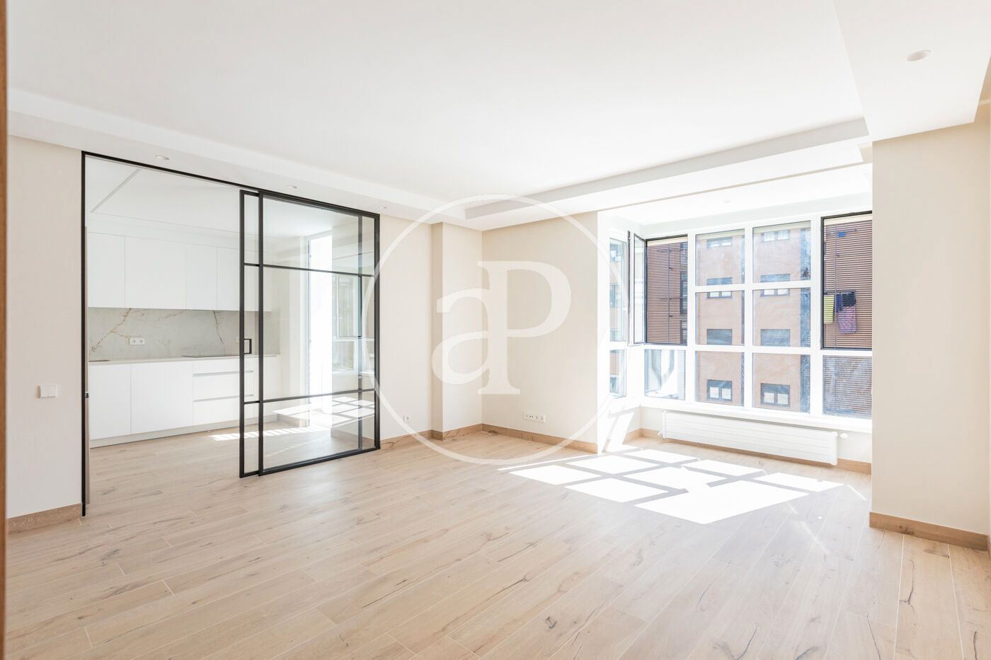 Sala de estar de Piso de alquiler en  Madrid Capital con Aire acondicionado y Calefacción