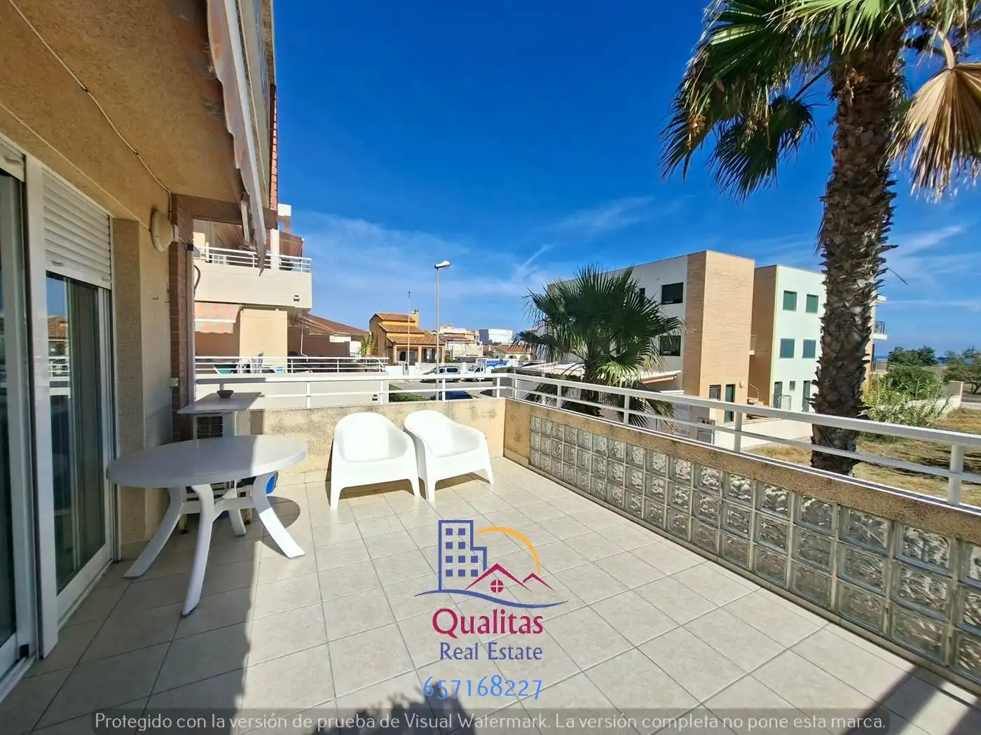 Terraza de Apartamento de alquiler en Oliva con Aire acondicionado, Calefacción y Terraza