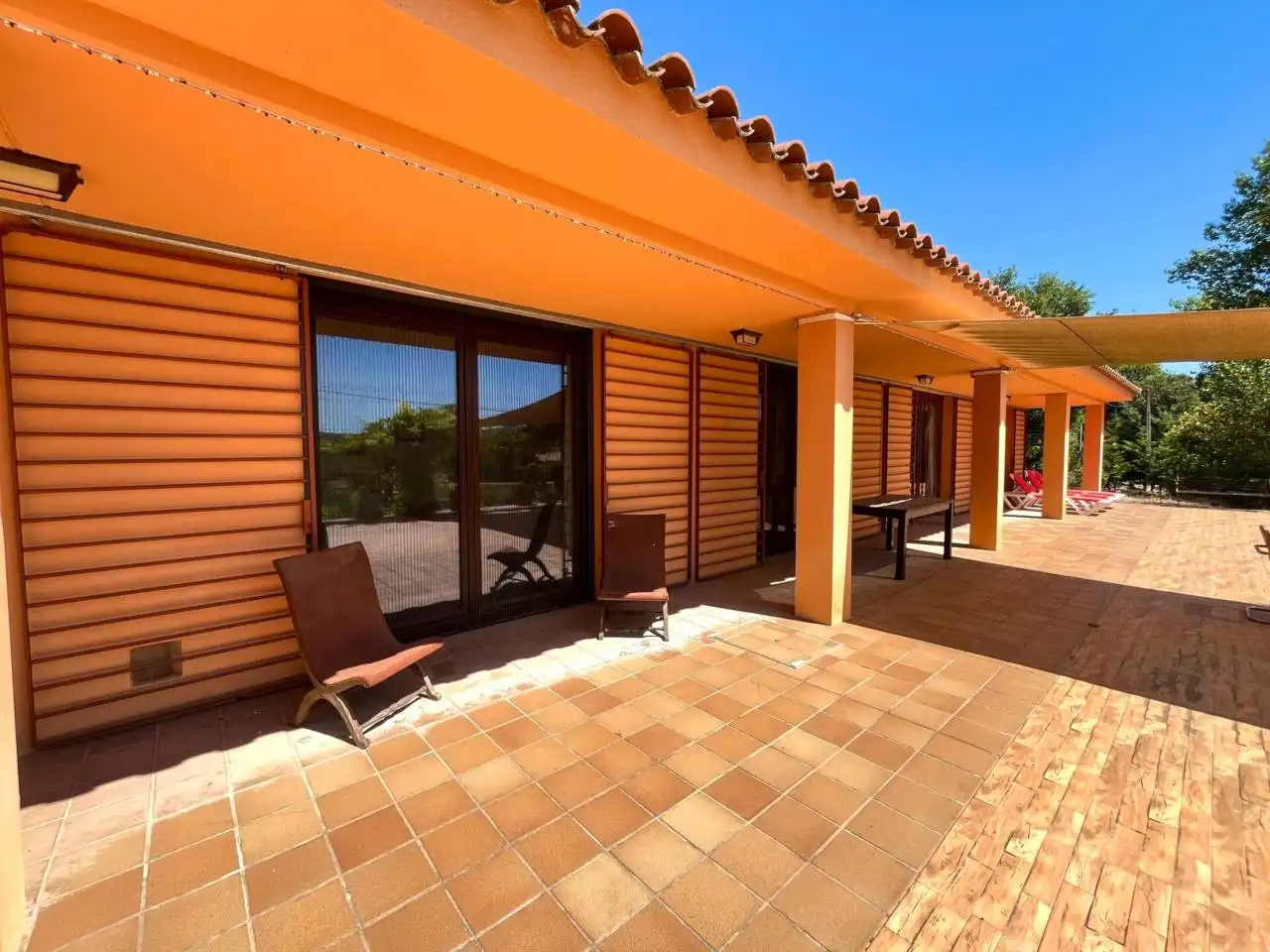 Terrasse von Haus oder Chalet zum Verkauf in Bescanó mit Klimaanlage, Heizung und Privatgarten