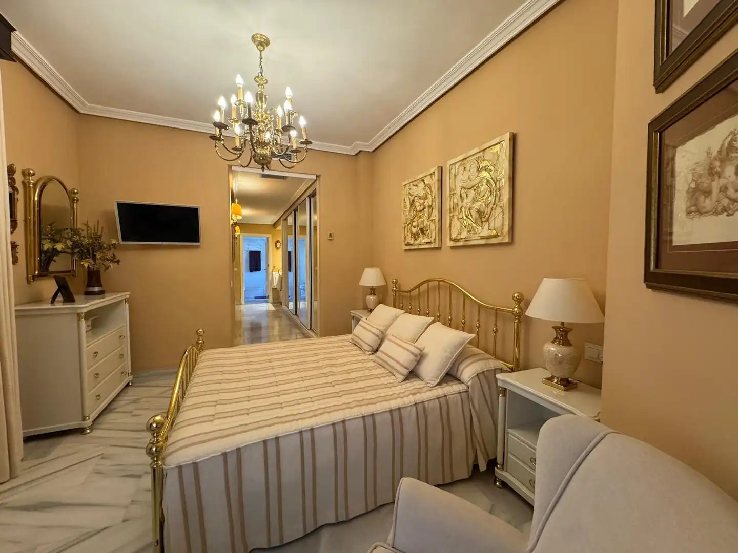 Bedroom of Flat for sale in Jerez de la Frontera  with Air Conditioner, Private garden and Terrace