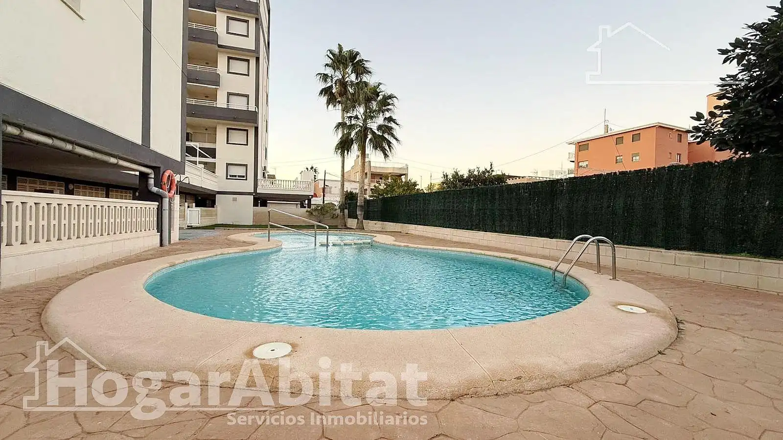 Swimming pool of Flat for sale in Piles  with Private garden, Terrace and Furnished