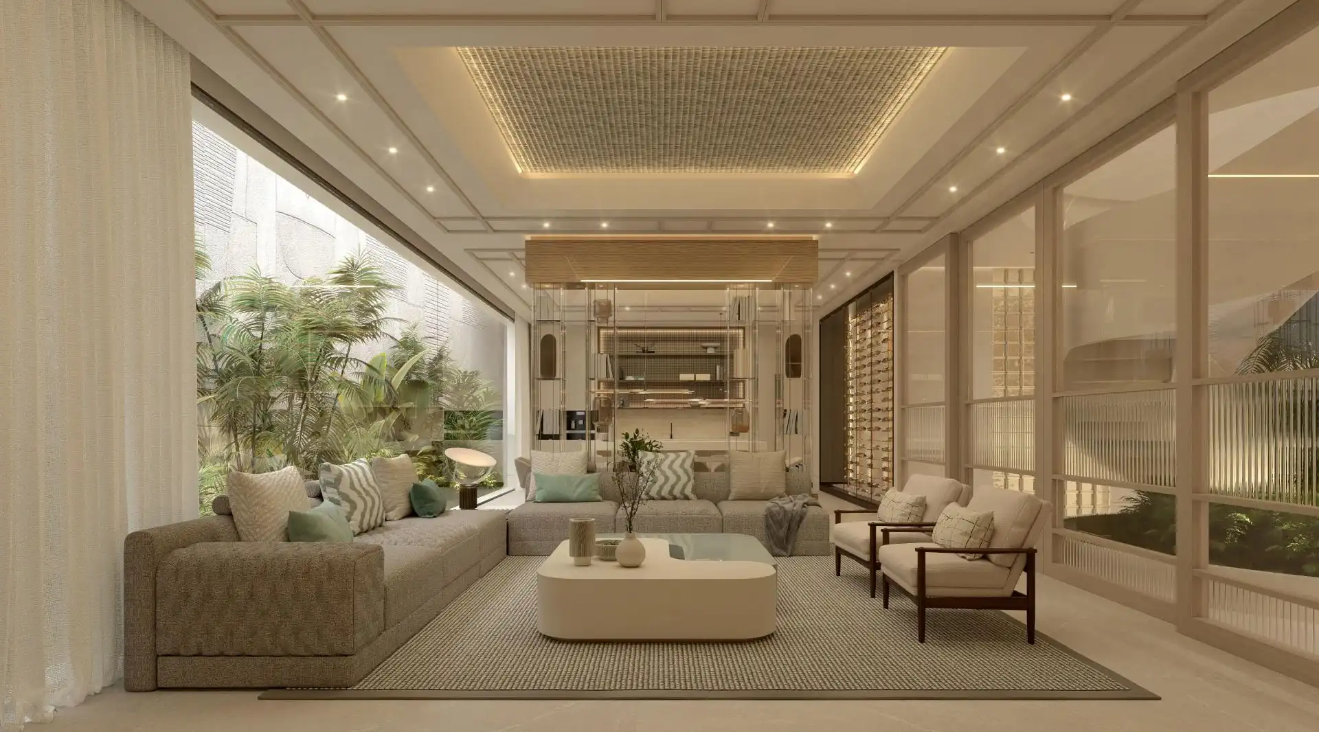 Living room of Apartments for sale in Estepona  with Alarm and Community pool