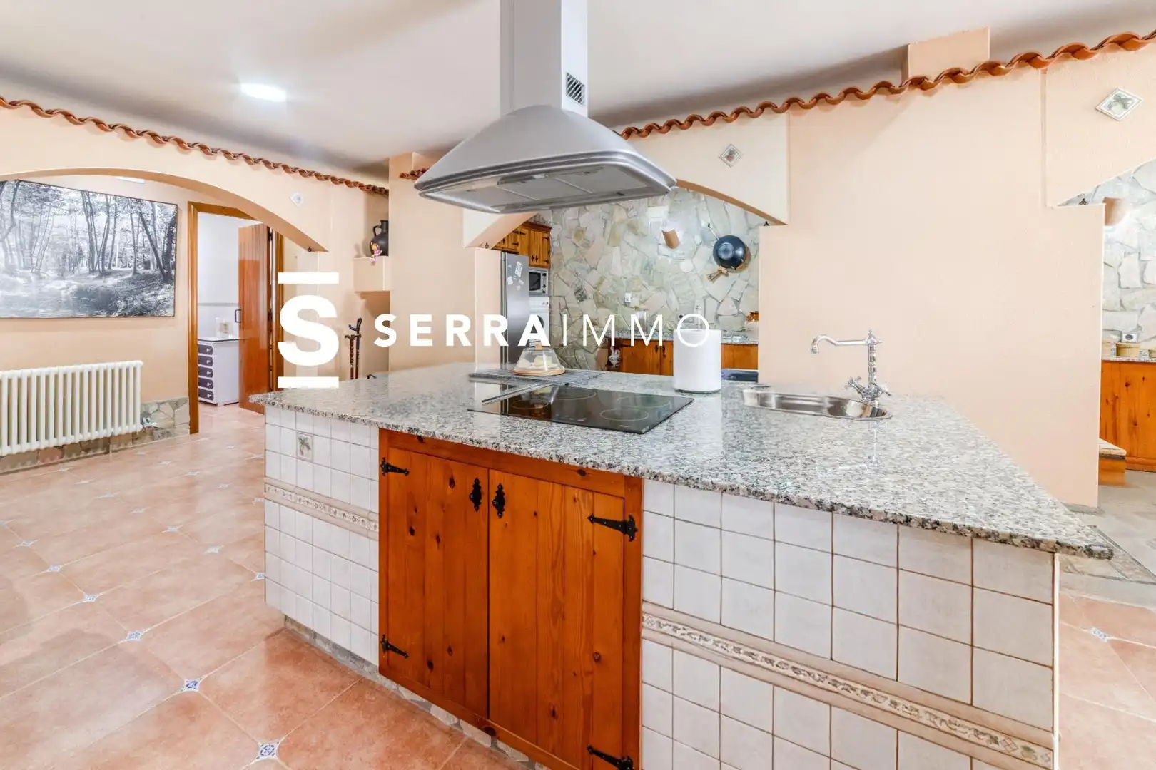 Cuina de Casa o xalet en venda en Olivella amb Calefacció, Jardí privat i Terrassa