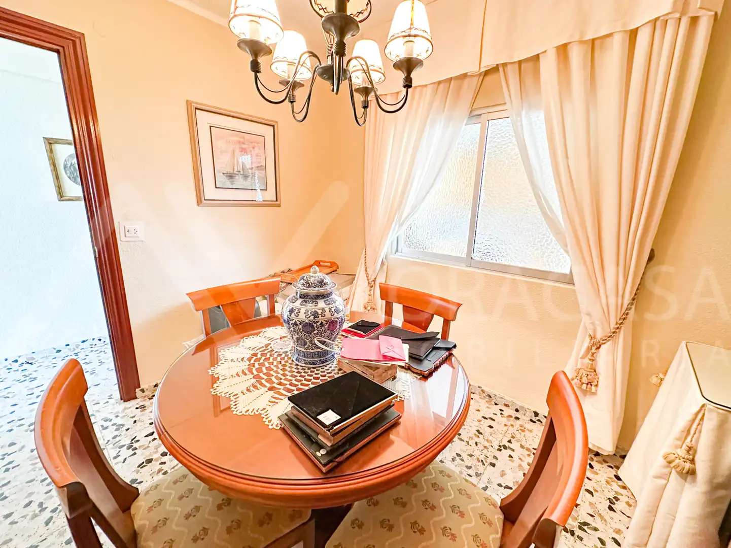 Dining room of Flat for sale in Málaga  with Air Conditioner, Terrace and Furnished