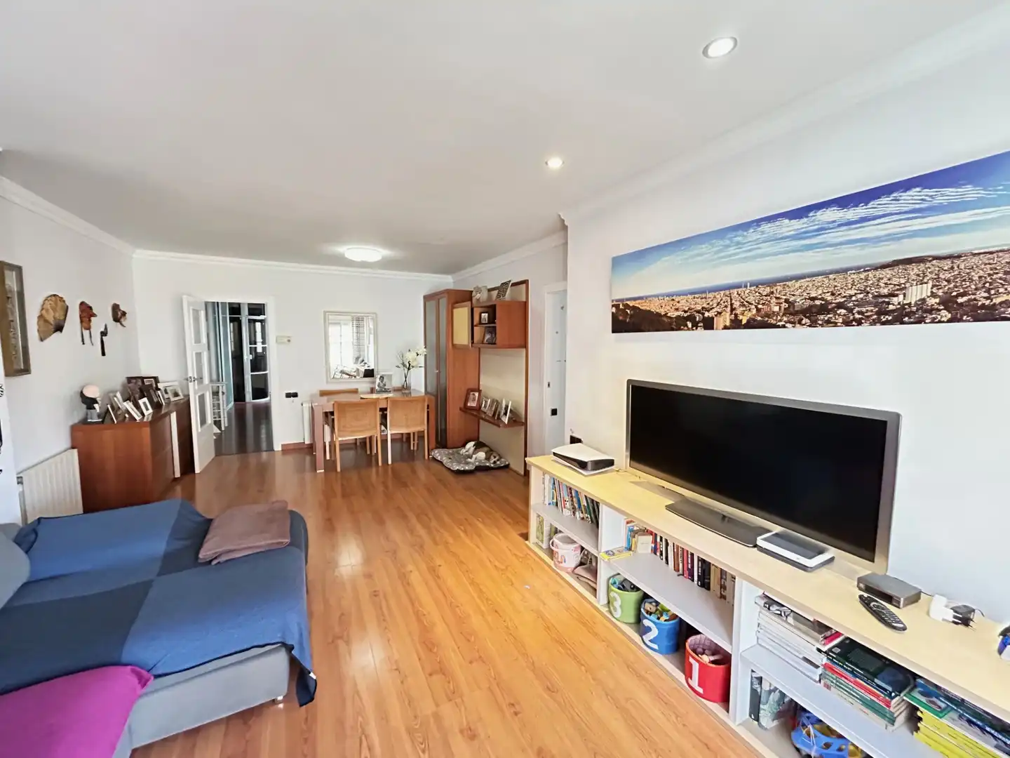 Wohnzimmer von Maisonette zum Verkauf in Sant Boi de Llobregat mit Klimaanlage, Heizung und Parkett